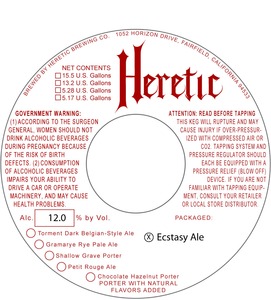 Heretic Brewing Company Ecstasy