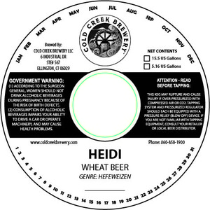 Cold Creek Brewery LLC Heidi