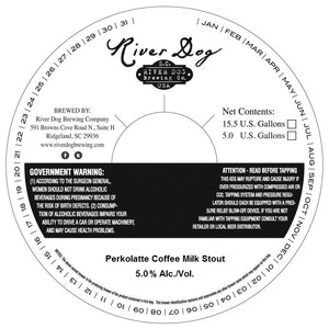 River Dog Brewing Company Perkolatte Coffee Milk Stout August 2015