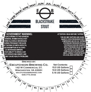 Blackstrake Stout July 2015