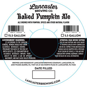 Lancaster Brewing Co. Baked Pumpkin