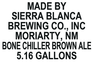 Sierra Blanca Brewing Co., Bone Chiller Brown Ale