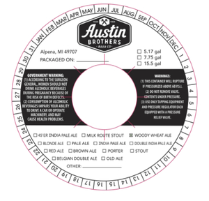 Austin Brothers' Beer Company Woody Wheat August 2015