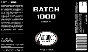 Amager Bryghus Batch 1000
