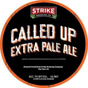 Strike Brewing Co. Called Up Extra Pale Ale July 2015