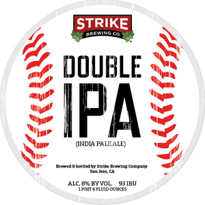 Strike Brewing Co. Double IPA July 2015