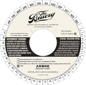 The Bruery Arbre July 2015