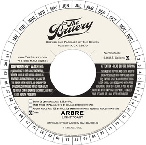 The Bruery Arbre July 2015