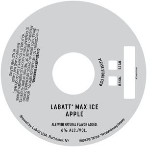 Labatt Max Ice Apple August 2015