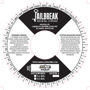 Jailbreak Brewing Company Ryemin' And Stealin'