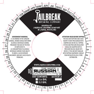Jailbreak Brewing Company The White Russian
