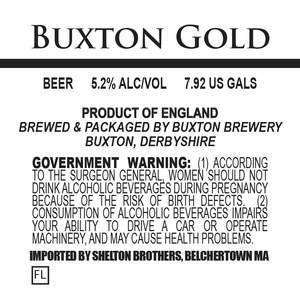 Buxton Brewing Buxton Gold August 2015