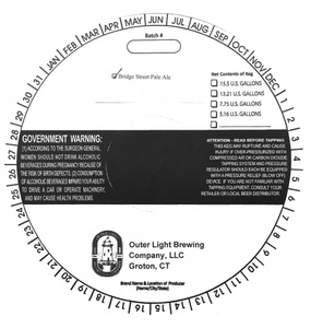Outer Light Brewing Company Bridge Street Pale Ale August 2015