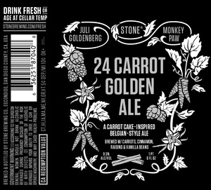 24 Carrot Colden Ale August 2015