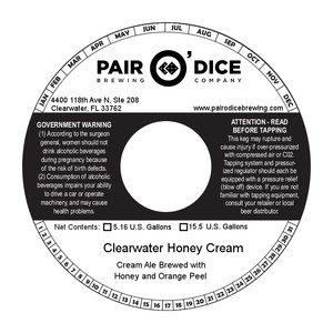 Clearwater Honey Cream August 2015