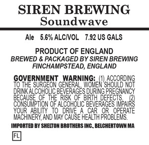 Siren Brewing Soundwave August 2015