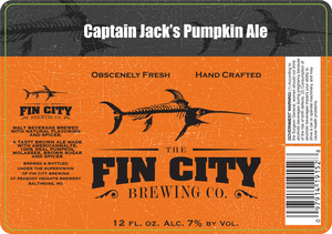 Fin City Brewing Co. Captain Jacks Spiced Pumpkin Ale
