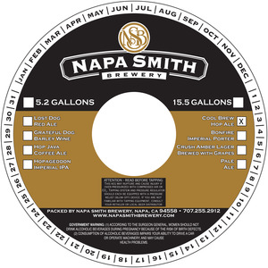 Napa Smith Brewery Cool Brew August 2015