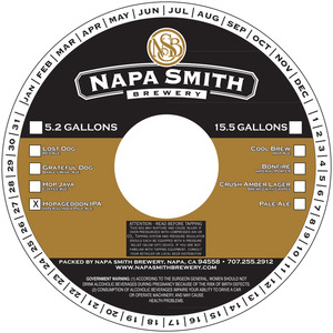 Napa Smith Brewery Hopageddon August 2015
