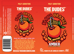 The Dudes' Brewing Company Juice Box Series: Blood Orange Amber Ale