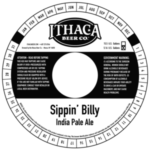 Ithaca Beer Company Sippin' Billy