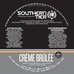 Southern Tier Brewing Company Creme Brulee