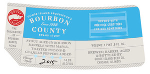 Goose Island Proprietor's Bourbon County Brand August 2015