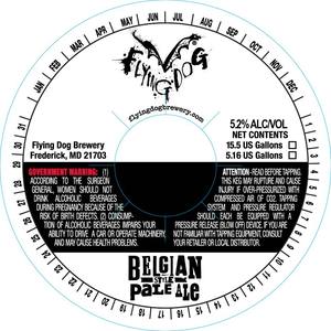 Flying Dog Belgian Style Pale Ale August 2015