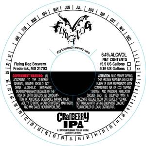 Flying Dog Cranberry IPA August 2015