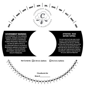 Cloudburst Ale August 2015