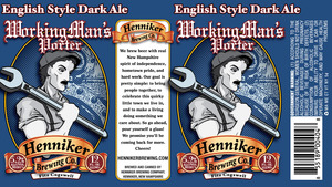 Henniker Brewing Company Working Man's Porter August 2015