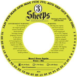 3 Sheeps Brewing Co. Here I Gose Again