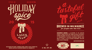 Lakefront Brewery Holiday Spice July 2015