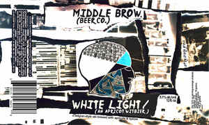 Middle Brow. (beer Co.) White Light