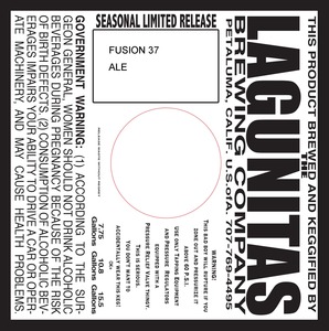 The Lagunitas Brewing Company Fusion 37 August 2015