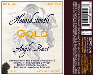 Houndstooth Anglo Best Gold