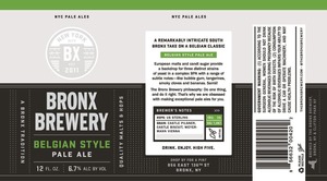 The Bronx Brewery Belgian Pale Ale July 2015