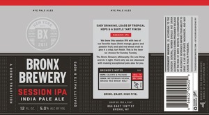 The Bronx Brewery Session IPA July 2015