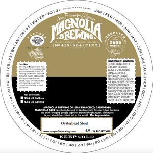 Magnolia Brewing Oysterhead Stout