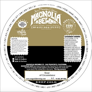 Magnolia Brewing Stout Of Circumstance