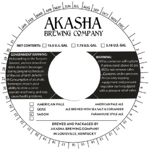 Akasha Brewing Company Saison