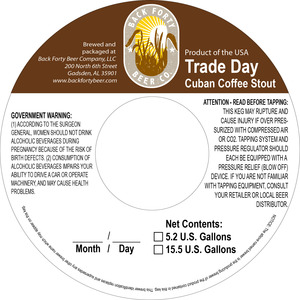 Back Forty Beer Company Trade Day August 2015