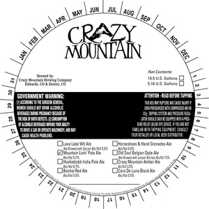 Crazy Mountain Brewing Company Mountain Livin'