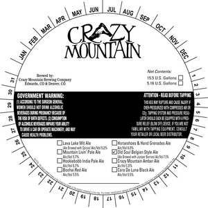 Crazy Mountain Brewing Company Old Soul August 2015