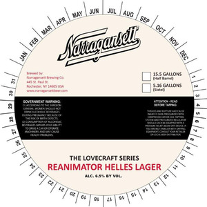 Narragansett Helles Lager August 2015