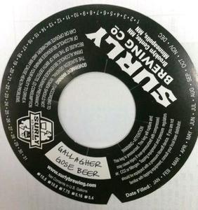 Gallagher Gose Beer August 2015