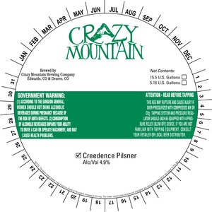 Crazy Mountain Brewing Company Creedence