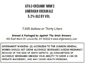 Against The Grain Brewery Atg S-creamin Mimis