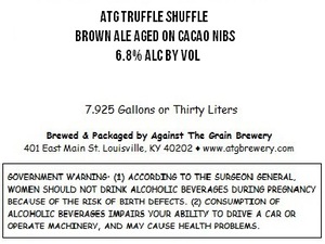 Against The Grain Brewery Atg Truffle Shuffle August 2015