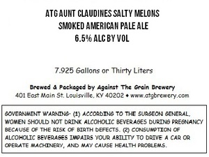 Against The Grain Brewery Atg Aunt Claudines Salty Melons
